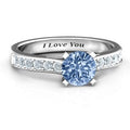Elegant Duchess Ring with Shoulder Accents