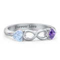 Two Hearts to Infinity Ring