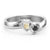 Double Interlocked Hearts Ring