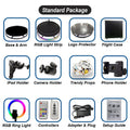Airodo 360 Photo Booth Adjustable Automatic Spin With LED Ring Lights For Holiday Parties