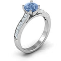 Elegant Duchess Ring with Shoulder Accents