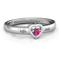 Solitaire Heart Promise Ring