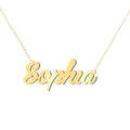 A 10K gold name necklace