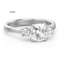 3 Stone Cushion Cut Duchess Ring with Side Stones - Customer's Product with price 414.00 ID k1vcpUrho4JvpZVyA5h1Mm_R
