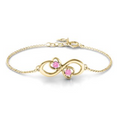 Duo of Hearts and Stones Infinity Bracelet - Customer's Product with price 379.00 ID fuoI4nIfuB0BpN5a2jh8TP8t
