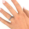 Two-Stone Interwoven Infinity Ring